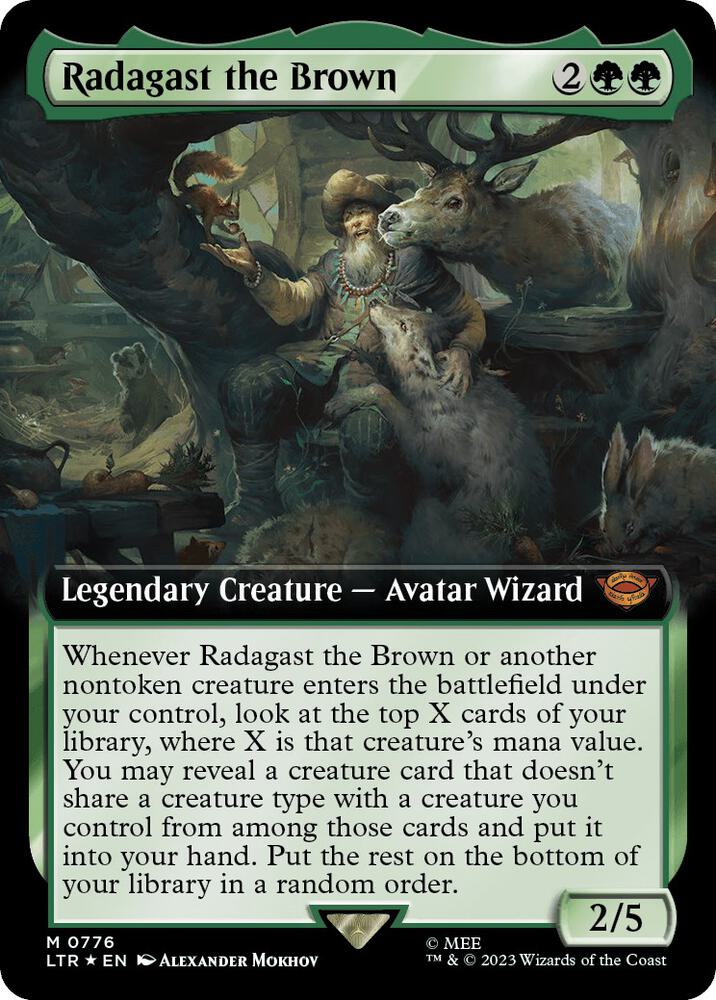 Radagast the Brown (Extended Art) (Surge Foil) - Universes Beyond