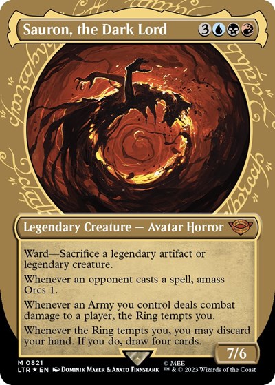 Sauron, the Dark Lord (Showcase) (Surge Foil)
