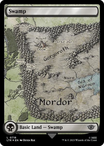 Swamp (0718) (Surge Foil) - Universes Beyond: The Lord of the