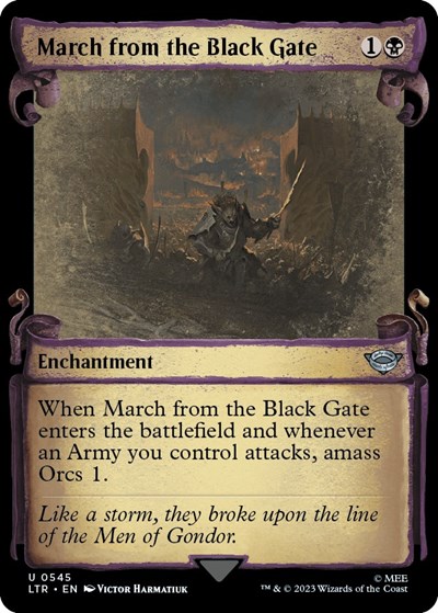 March from the Black Gate (Showcase Scrolls)