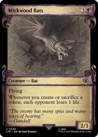 Mirkwood Bats (Showcase Scrolls) - Universes Beyond: The Lord of the Rings: Tales of Middle-earth - Magic: The Gathering card