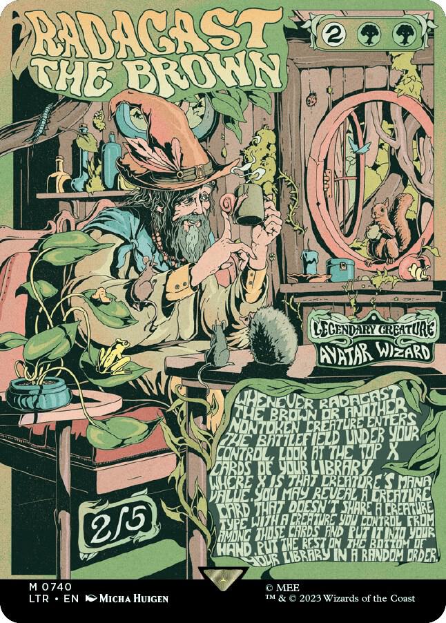 MTG 指輪物語 ポスター Foil 茶色のラダガスト 匿名配送 です。 MTG