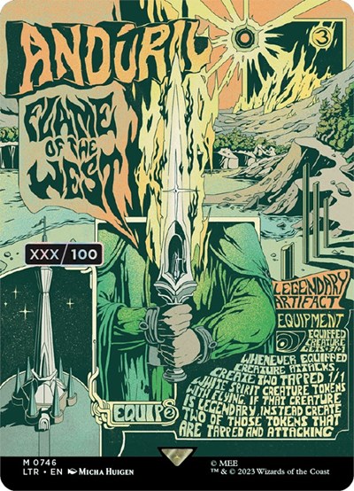 Anduril, Flame of the West (Borderless Poster) (Serial Numbered)