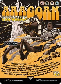 Aragorn, the Uniter (Borderless Poster) (Serial Numbered) card