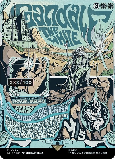 Gandalf the White (Borderless Poster) (Serial Numbered)