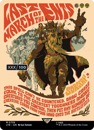Last March of the Ents (Borderless Poster) (Serial Numbered)