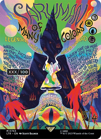 Saruman of Many Colors (Borderless Poster) (Serial Numbered)