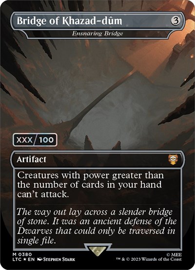 Bridge of Khazad-dum - Ensnaring Bridge (Borderless) (Serial Numbered)