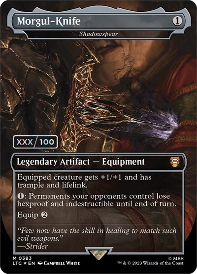 Morgul-Knife - Shadowspear (Borderless) (Serial Numbered)
