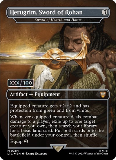 Herugrim, Sword of Rohan - Sword of Hearth and Home (Borderless) (Serial Numbered)