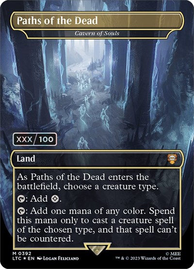 Paths of the Dead - Cavern of Souls (Borderless) (Serial Numbered)