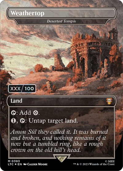 Weathertop - Deserted Temple (Borderless) (Serial Numbered)
