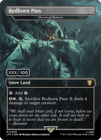 Redhorn Pass - Mouth of Ronom (Borderless) (Serial Numbered)