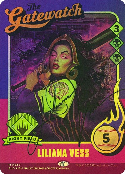 Liliana Vess 747 Autographed