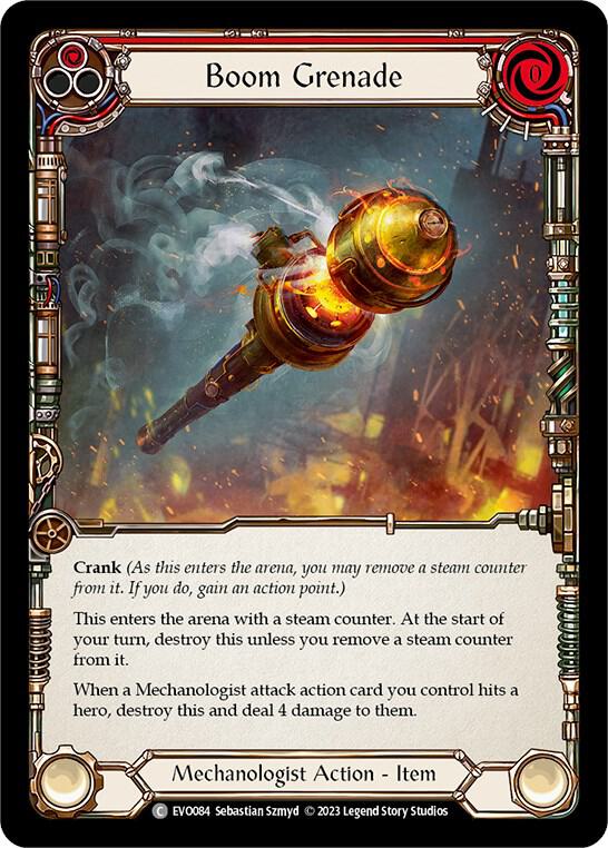 1*a様 Flesh and Blood Boom Grenade Boom Grenade (Red) - Bright Lights - Flesh and Blood TCG