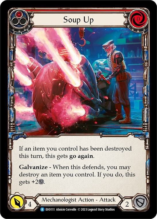 Soup Up (Red) - Bright Lights - Flesh and Blood TCG - TCGplayer.com Soup Up (Red) - Bright Lights - Flesh and Blood TCG - TCGplayer.com