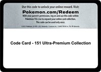 Code Card - 151 Ultra-Premium Collection from SV: Scarlet & Violet 151 Pokemon card image