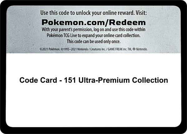 Code Card - 151 Ultra-Premium Collection