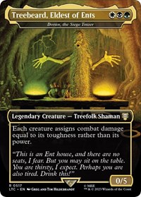 Treebeard, Eldest of Ents - Doran, the Siege Tower (Borderless) (Foil)