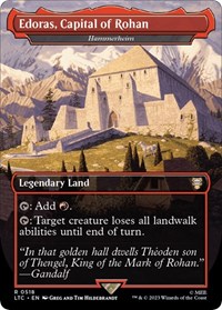 Edoras, Capital of Rohan - Hammerheim (Borderless) - Commander: The Lord of the Rings: Tales of Middle-earth - Magic: The Gathering card