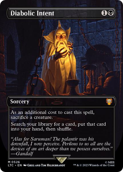 MTG Diabolic Intent FOIL 英語版　初版 Diabolic Intent (Borderless) (Silver Foil) | The Lord of the