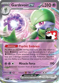 Gardevoir ex #086/198 from Prize Pack Series Cards Pokemon card image