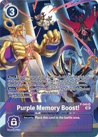 Purple Memory Boost! - P-040 (Digimon Adventure Box 2) - Digimon Promotion Cards - Digimon card
