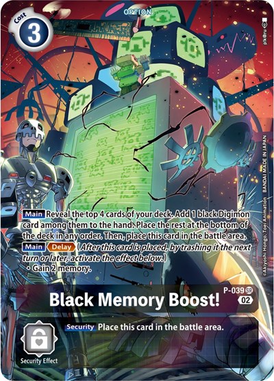 Black Memory Boost! - P-039 (Digimon Adventure Box 2) Digimon Promotion Cards card price