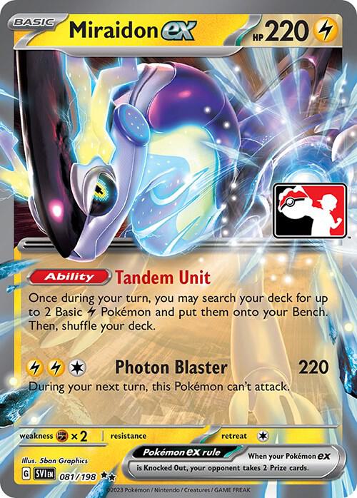 Miraidon ex 081/198 from Prize Pack Series Cards