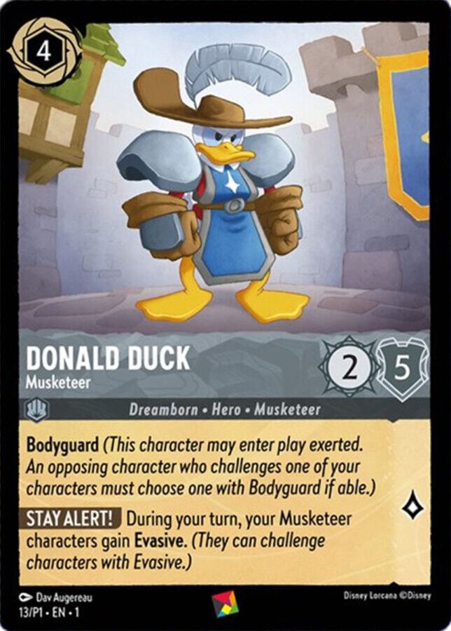 ディズニーロルカナ Donald Duck - Musketeer Donald Duck - Musketeer - Disney Lorcana Promo Cards