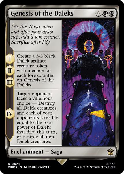 villainous choice mtg cards Magic: The Gathering Doctor Who Commander Deck Each opponent faces a villainous choice — They exile cards from the top of their library until they exile a nonland card Choices : r/magicTCG