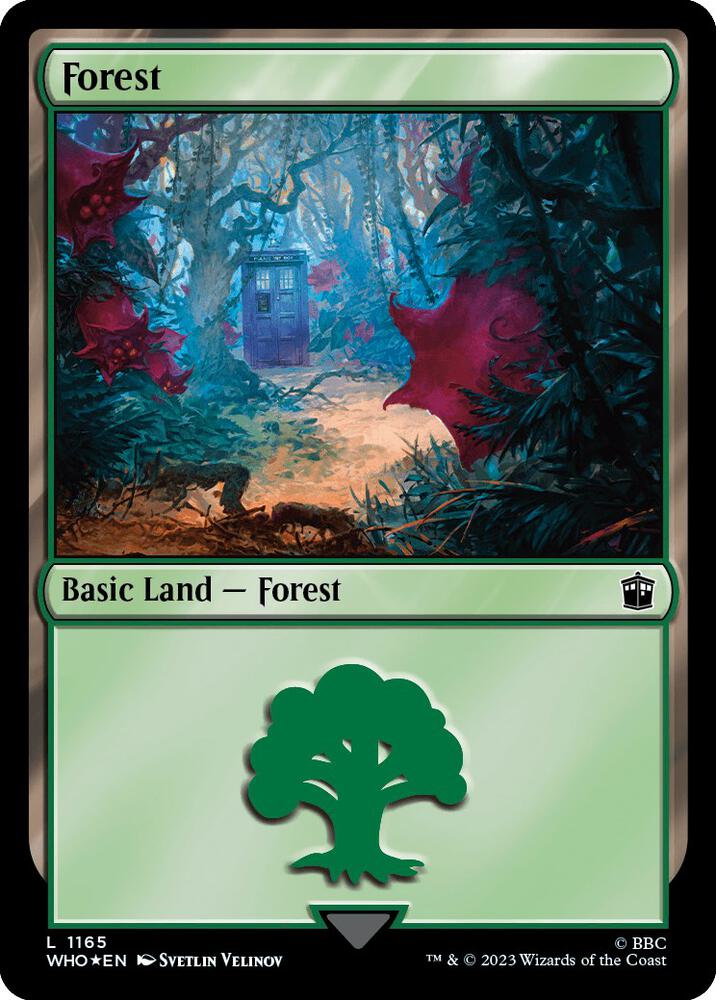 Forest (1165) (Surge Foil) 1165 card