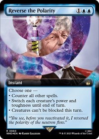 Reverse the Polarity (Extended Art) (Surge Foil) - Universes Beyond: Doctor Who - Magic: The Gathering card