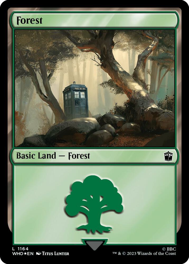 Forest (1164) (Surge Foil) 1164 card