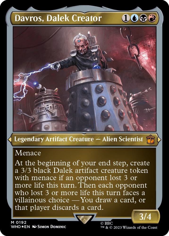 Davros, Dalek Creator (Display Commander) 192 card
