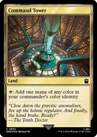 Command Tower (0855) (Surge Foil) - Universes Beyond: Doctor Who - Magic: The Gathering card