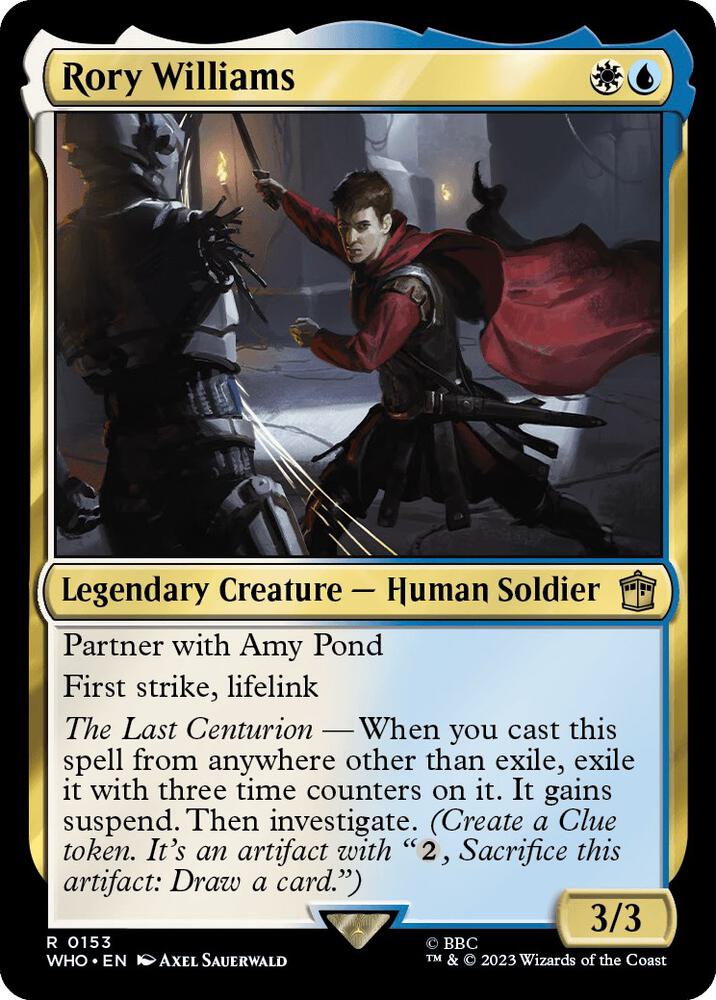 Rory Williams 153 card