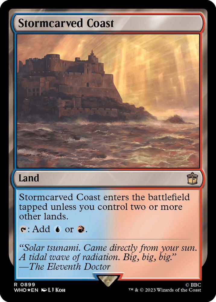 Stormcarved Coast (Surge Foil) - Universes Beyond: Doctor Who