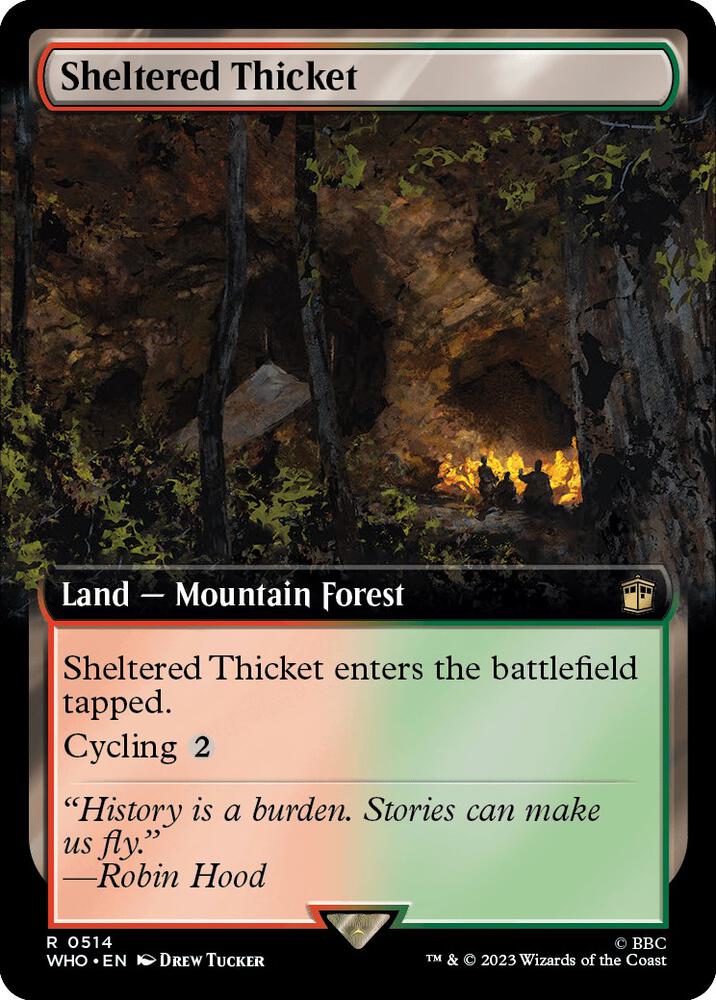 Sheltered Thicket (Extended Art) 514 card