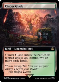 Cinder Glade (Extended Art) (Surge Foil) (Universes Beyond: Doctor Who)