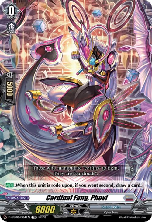 Cardinal Fang, Phovi