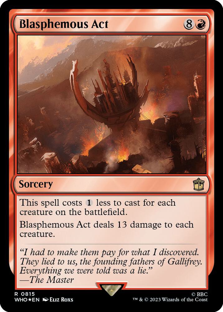 Blasphemous Act (Surge Foil) 815 card
