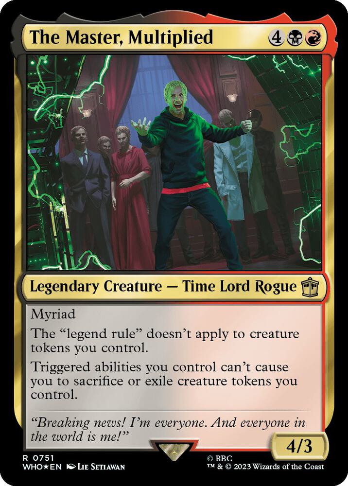The Master, Multiplied (Surge Foil) - Universes Beyond: Doctor Who