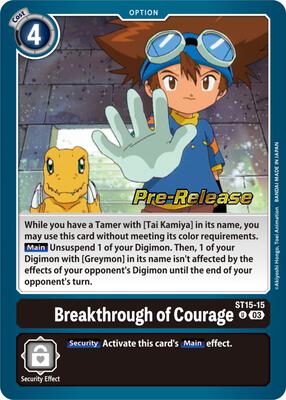 Breakthrough of Courage