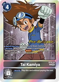 Tai Kamiya (Starter Deck 15: Dragon of Courage Pre-Release Cards)