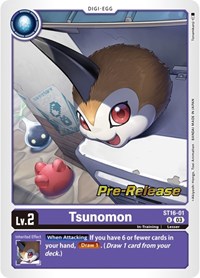 Tsunomon (Starter Deck 16: Wolf of Friendship Pre-Release Cards)