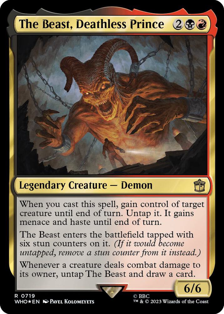 The Beast, Deathless Prince (Surge Foil) - Universes Beyond