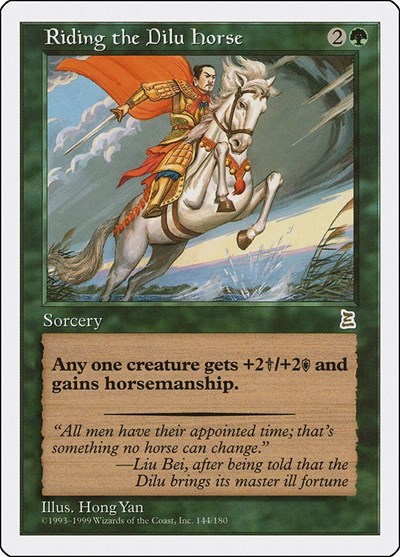 Riding the Dilu Horse