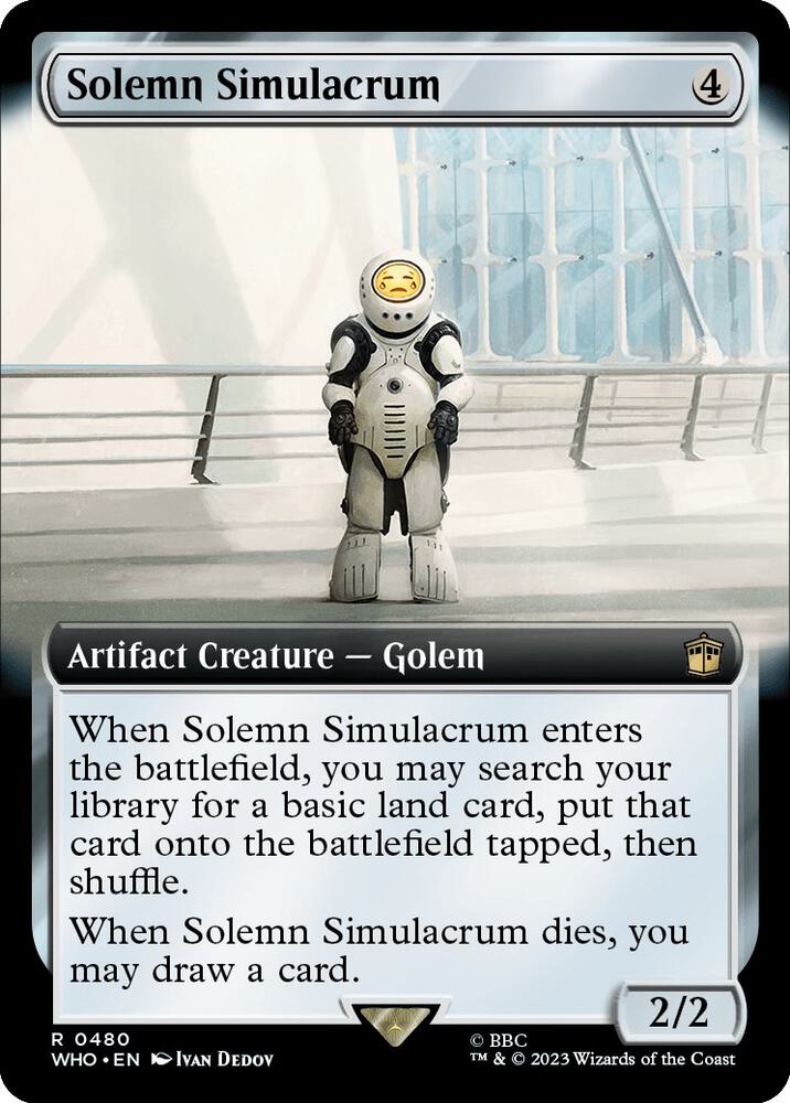 Solemn Simulacrum (Extended Art) 480 card