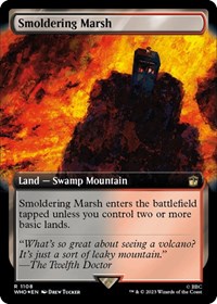 Smoldering Marsh (Extended Art) (Surge Foil) (Universes Beyond: Doctor Who)